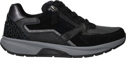 Gabor 878 - Lage Sneakers - Panterprint - Zwart