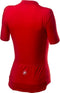 Castelli Fietsshirt Dames Rood Zwart - CA Anima 3 Jersey Red/Black - L