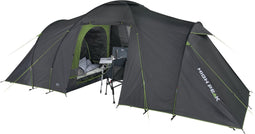 High Peak Como 4.0 - Koepeltent - 4-Persoons - Donkergrijs/groen