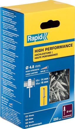 High Performance blindklinknagels | 4,8x20mm | 250 st | Box