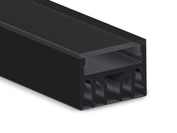 HIGH PERFORMANCE PROFIEL VOOR LEDSTRIP - 2 m - ZWART - PREMIUM KWALITEIT