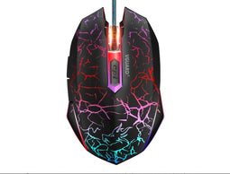 High-Precision Gaming Muis - Ergonomisch, 4 DPI-instellingen, RGB LED, 6 Knoppen - Compatibel met Alle OS