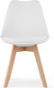 Viking Choice MARK - Eetkamerstoel - eco leer - beuken poten - wit