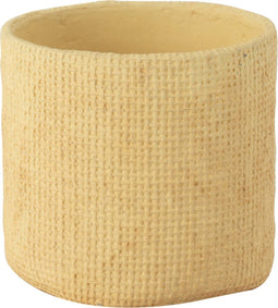 J-Line bloempot Sunny - cement - beige - small - 2 stuks - Ø 16.5 cm