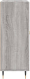 vidaXL - Dressoir - 69,5x34x90 - cm - bewerkt - hout - grijs - sonoma - eikenkleurig