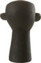 J-Line decoratie Figure Gezicht - polyresin - zwart
