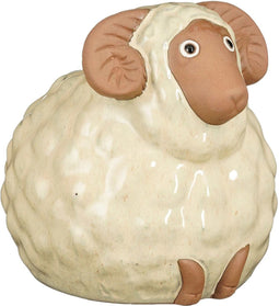 Mica Decorations Decoratief Object Schaap - 25.5x21.5x23 cm - Keramiek - Creme