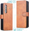 iMoshion Hoesje Geschikt voor Samsung Galaxy Z Fold 3 Hoesje Met Pasjeshouder - iMoshion Luxe Bookcase - Bruin