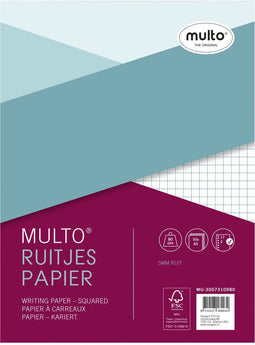 Multo ringbandinterieur - A5 - 17-gaats - met ruit 5mm - ringbandpapier - MU-3007310980