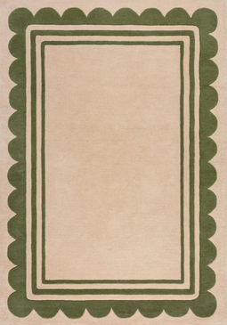 Flair Rugs Lois - Wollen Vloerkleed - Handgetuft - 160 x 230 cm - Groen