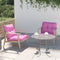 vidaXL - Palletkussens - 2 - st - stof - roze