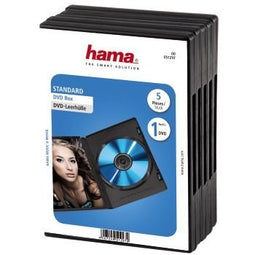 Hama Dvd Box, Zwart, 5Stuks