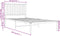 vidaXL - Bedframe - met - hoofdbord - metaal - zwart - 90x200 - cm