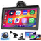 Hikity - 7 Inch Draagbare Autoradio - Met Draadloze Apple CarPlay en Android Auto