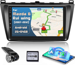 Hikity - 9" - Android Car Radio - Draadloze CarPlay - GPS & WiFi