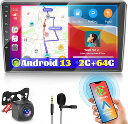 Hikity Android 13 Autoradio voor Peugeot 407 (2004-2008) - 9 Inch Touchscreen