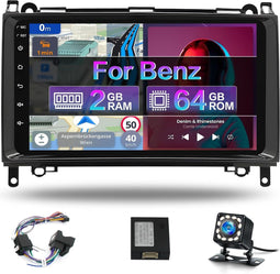 Hikity - Android Autoradio - 9" Touchscreen - Mercedes-Benz B200 (2008-2011)