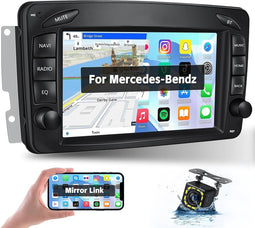Hikity - Android Autoradio - Voor Mercedes-Benz W203/W168/W639 - 7 Inch Touchscreen - Bluetooth & GPS