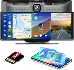 Hikity CarPlay Draadloze en Android Autoradio - 9,3 inch Touchscreen