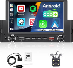 Hikity - DAB+ Autoradio - Android 12 - Draadloze CarPlay