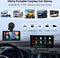 Hikity Draagbare Autoradio met 4K Dashcam - Draadloze Apple Carplay - 5 Inch HD Touch Display