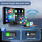 Hikity Draagbare Draadloze Carplay Autoradio - Android 13, 10.36 Inch IPS Touchscreen