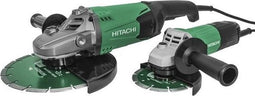 HiKOKI G23STBOX Slijptol set - 230 mm - 2.000 W I G13STA 125 mm - 600 W Haakse slijper set met 2 diamantschijven