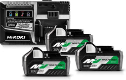 HiKOKI UC18YSL3WA3 Booster Pack - 18-36V - Met 3x 5Ah Li-ion accu's en lader