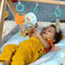 DISNEY BABY Winnie de Poeh speelkleed, Opvouwbare houten speelboog, Multisensorieel speelgoed