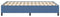 vidaXL - Bedframe - Blauw - 140x200 - cm - Corduroy - Stof