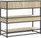 vidaXL - Wandtafel - 90x35x80 - cm - bewerkt - hout - sonoma - eikenkleurig