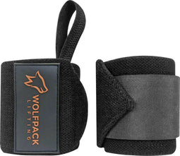 Wolfpack Lifting - Wrist Wraps - Optimale ondersteuning - Zwart/Bruin (2 stuks)