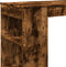 vidaXL - Bartafel - met - rekken - 102x50x103,5 - cm - bewerkt - hout - gerookt - eiken