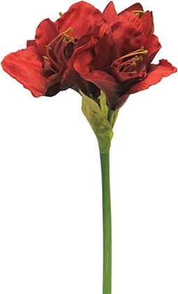 Hippeastrum Aline red 63 cm kunstbloem