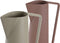 Vaas DKD Home Decor 12 x 10 x 35 cm Beige Roze Ijzer (2 Stuks)