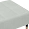 vidaXL - Voetenbank - 77x55x31 - cm - fluweel - lichtgrijs