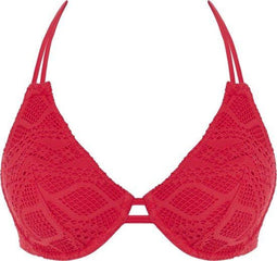 Freya SUNDANCE - UW Halter Bikini Top - Gehaakt ontwerp - Rood
