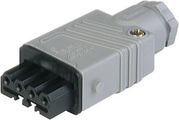 Hirschmann 931 691-106-1 Netstekker STAK Bus, recht Totaal aantal polen: 5 + PE 6 A Grijs 1 stuk(s)