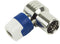 Hirschmann QFA 5 F-connector Male Wit / Blauw