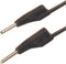 Hirschmann Spuitgegoten meetsnoer 2mm 25cm / Zwart (MVL 2/25)