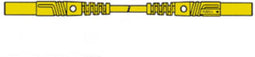 Hirschmann SPUITGEGOTEN MEETSNOER MET CONTACTBEVEILIGING 4mm 25cm / GEEL (MLB/GG-SH 25/1)