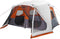 vidaXL - Tent - met - LED - 10-persoons - snelontgrendeling - lichtgrijs - en - oranje