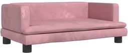 vidaXL - Hondenmand - 80x45x30 - cm - fluweel - roze