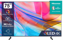 Hisense 75A72KQ Zwart
