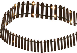 HIT - Tuinhekje bruin 90x5cm 41LED 3xAA adapt connection