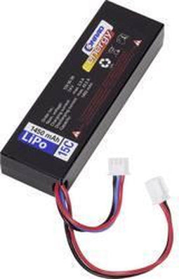 Conrad energy LiPo accupack 7.4 V 1450 mAh Aantal cellen: 2 15 C Box hardcase Micro-car-bus