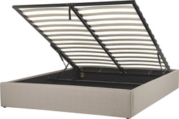 DINAN - Tweepersoonsbed - Beige - 140 x 200 cm - Polyester