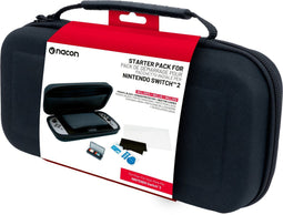 Nacon Switch 2 - Starter Pack - Pouch Zwart + Tempered Glass Screen Protector + Game Cases (1 pack)