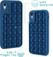 iMoshion Hoesje Geschikt voor iPhone Xr Hoesje Siliconen - iMoshion Pop It Fidget Toy - Pop It hoesje - Donkerblauw