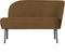 BePureHome Vogue Lounge Fauteuil Rechts - Velvet - Geel - 68x110x65